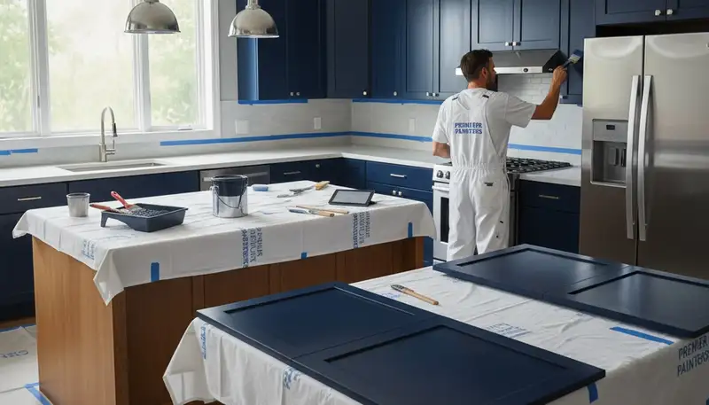 Cabinet painting in Pittsburgh, PA for a durable kitchen cabinet finish