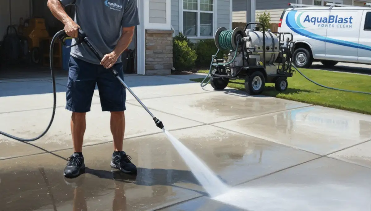 Pittsburgh pressure washing for concrete driveways, patios and walkways to remove grime and buildup