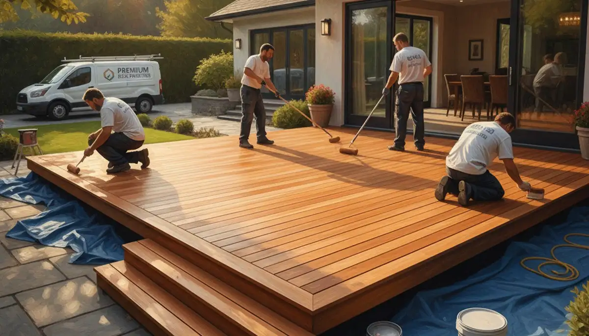 Pittsburgh, PA deck painting service protecting and refreshing outdoor wood decks