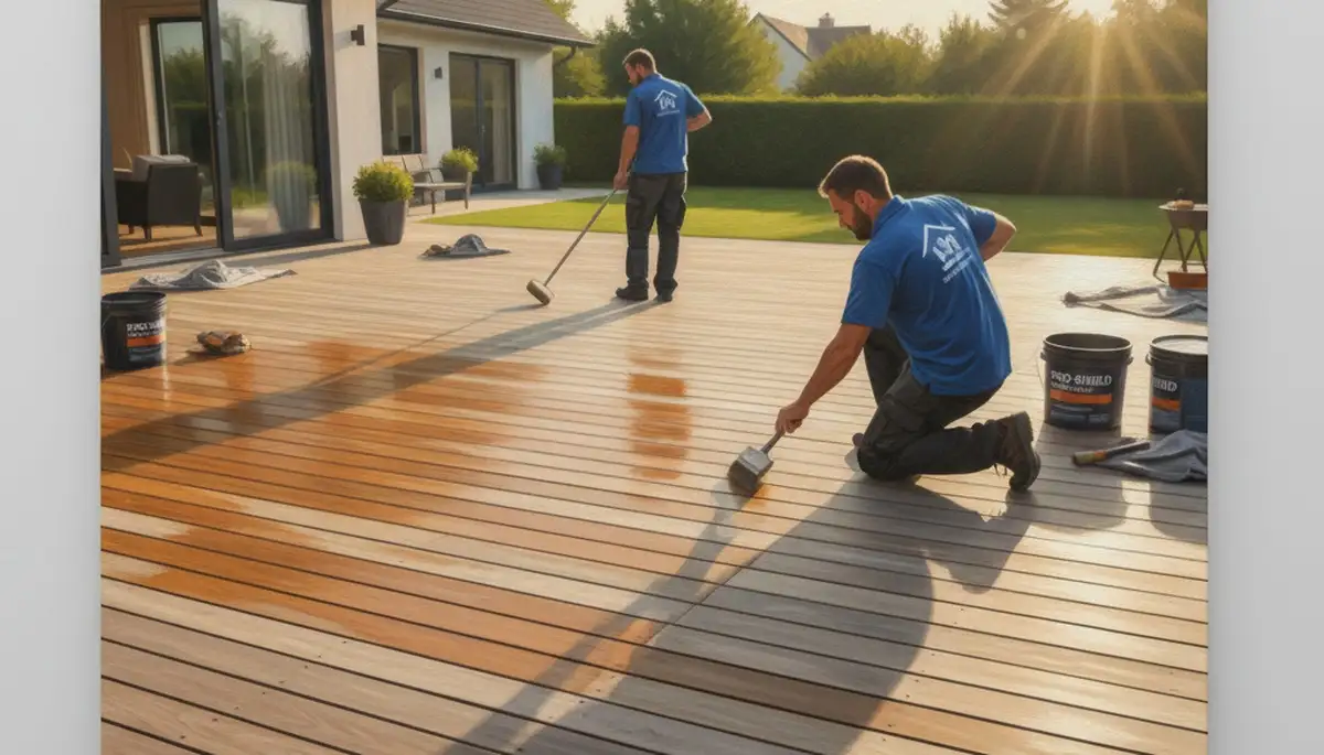 Pittsburgh deck sealing service protecting wood from rain, snow, and humidity in Pittsburgh, PA