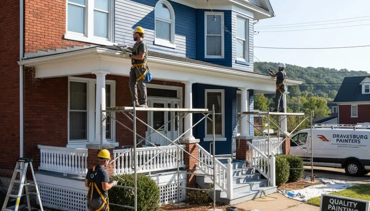 Painter's crew providing professional painting services in Pittsburgh, PA