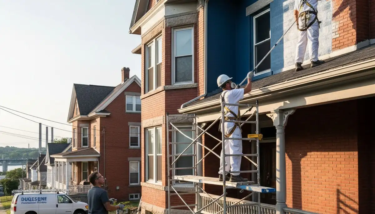 Painting contractor in Pittsburgh, PA providing professional interior and exterior painting services