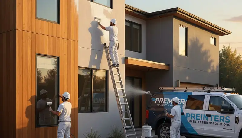 Exterior house painting in Pittsburgh, PA by Pittsburgh Paint Pros for weather-resistant curb appeal