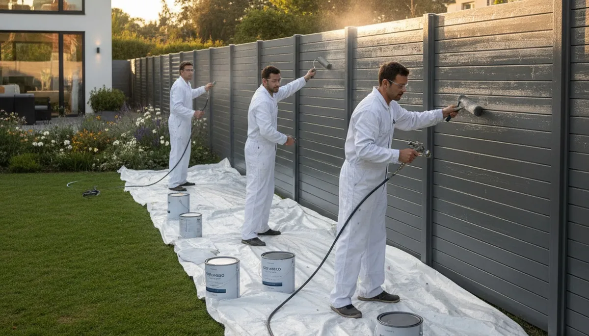 Fence painting in Pittsburgh, PA by Pittsburgh Paint Pros for weather-resistant curb appeal