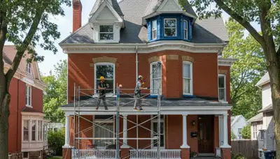 Professional painter providing interior painting services in Pittsburgh, PA