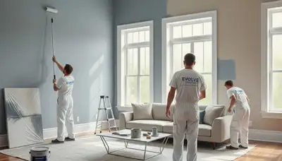 Interior house painting in Pittsburgh, PA by Pittsburgh Paint Pros for homes and walls
